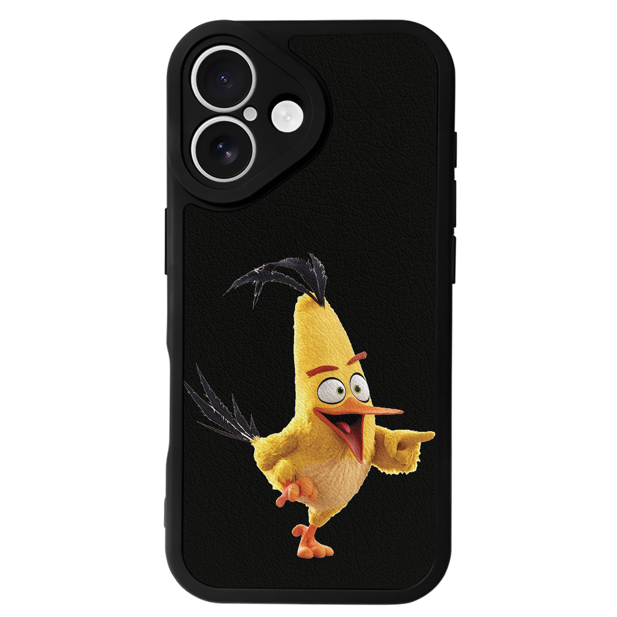 （画像用） Angry Birds アングリーバード 【iPhone 16シリーズ対応】シリコンスマホケース（レザー調） 材質：シリコン